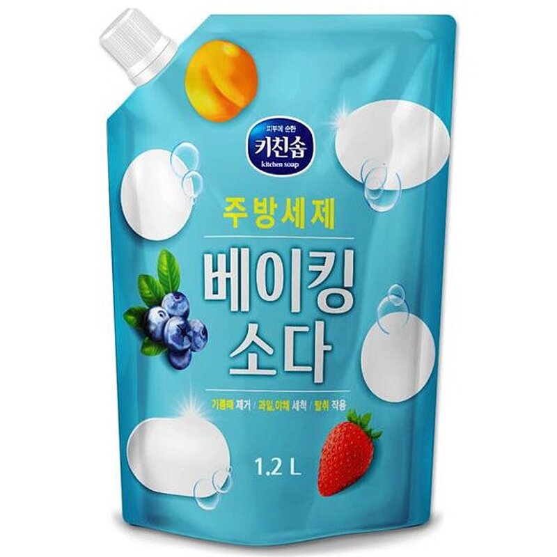 

Средство для мытья посуды Mukunghwa Kitchen Soap Baking Soda Kitchen Detergent (refill)l 1.2L