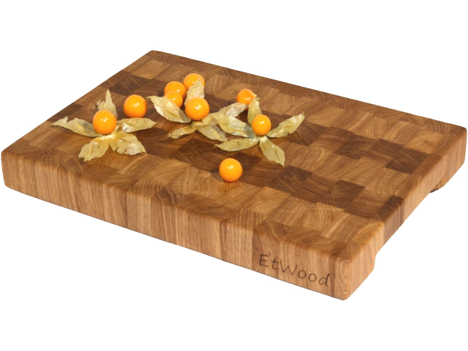 

Кухонная разделочная доска торцевая деревянная, дуб, 35x25x4 см. арт. 066, EtWood