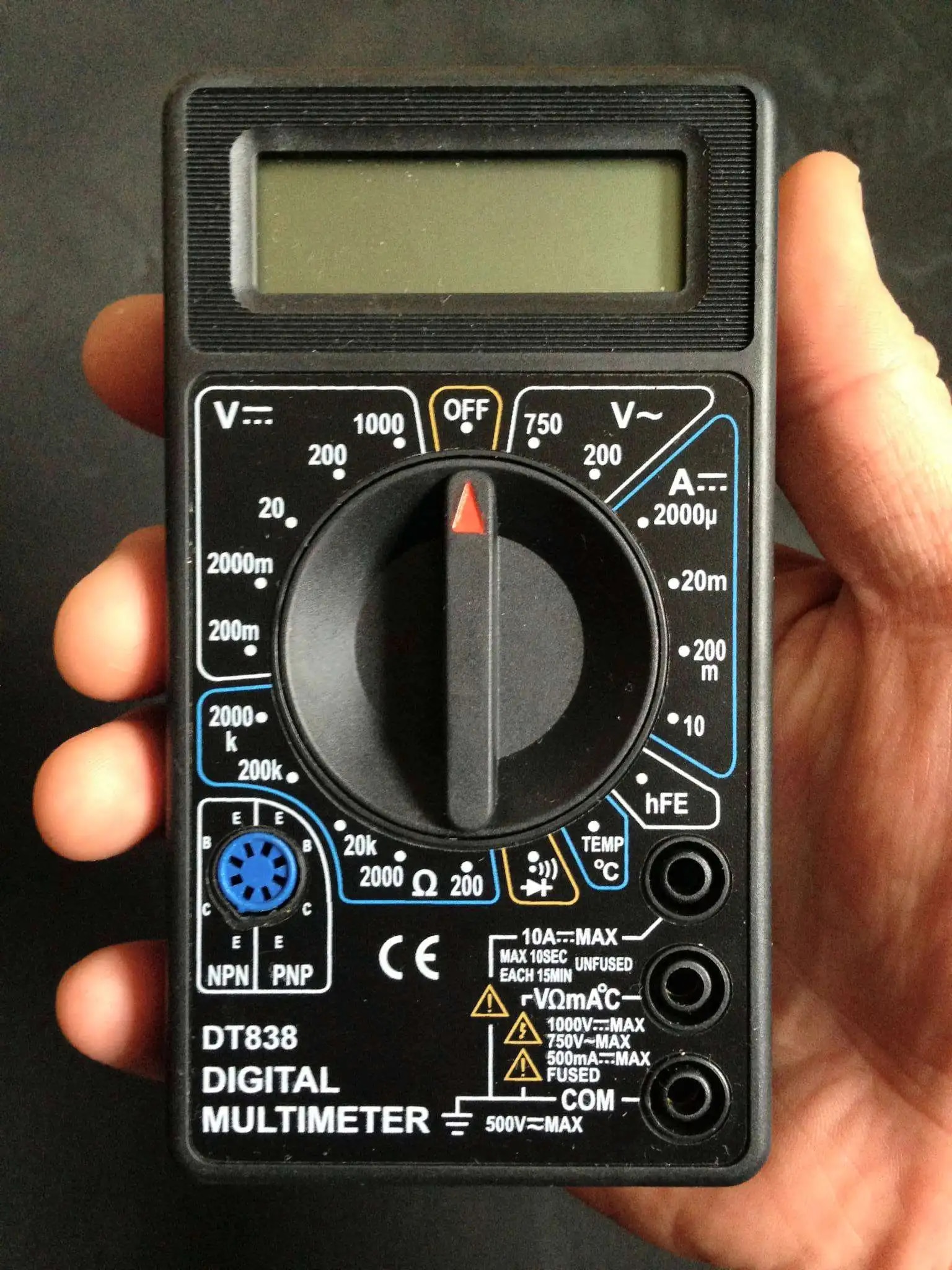 

Мультиметр цифровой Live-power DT-838
