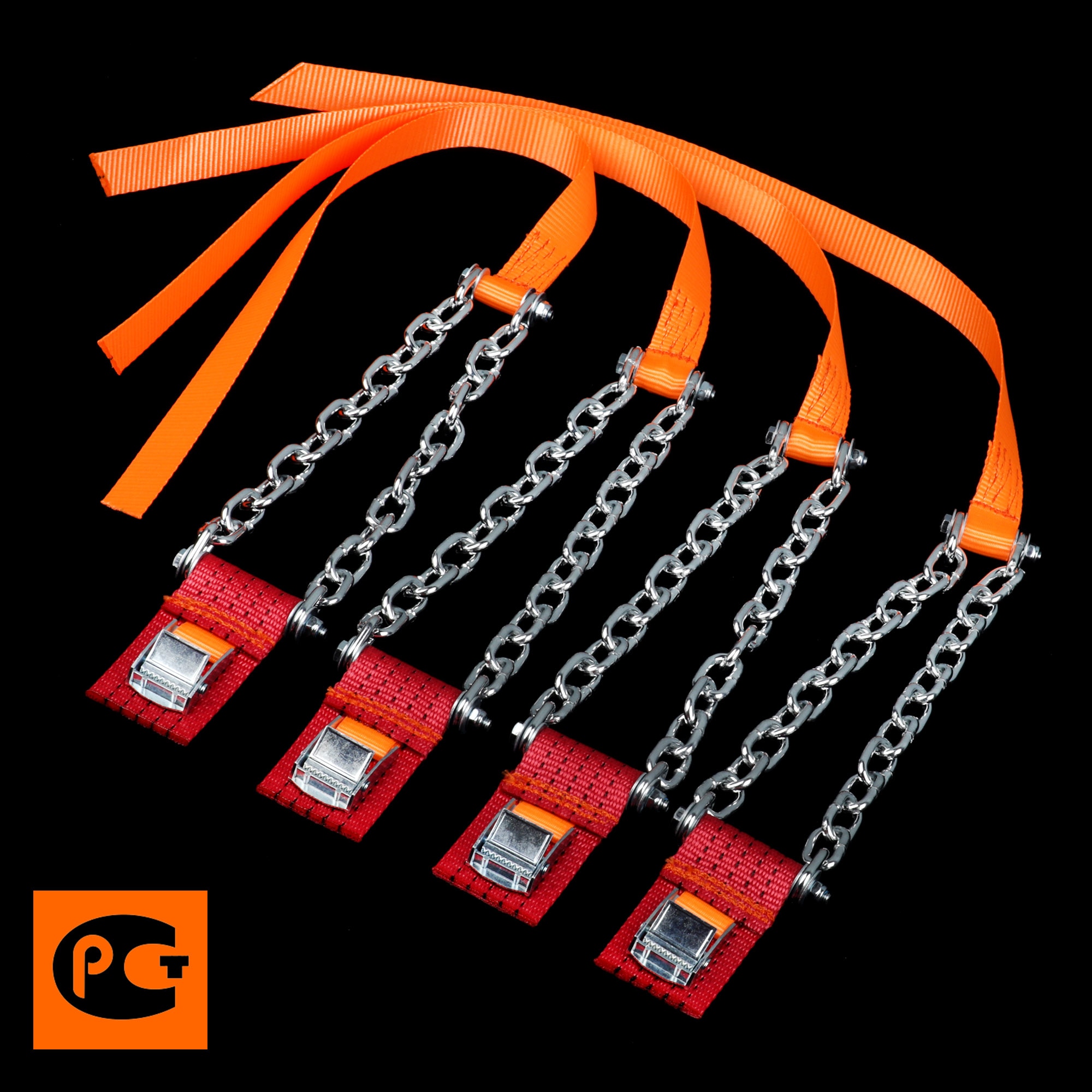 

Цепи на колеса, браслеты противоскольжения, R13-16 ширина 195-205мм (комплект 4 браслета) браслеты противосколь