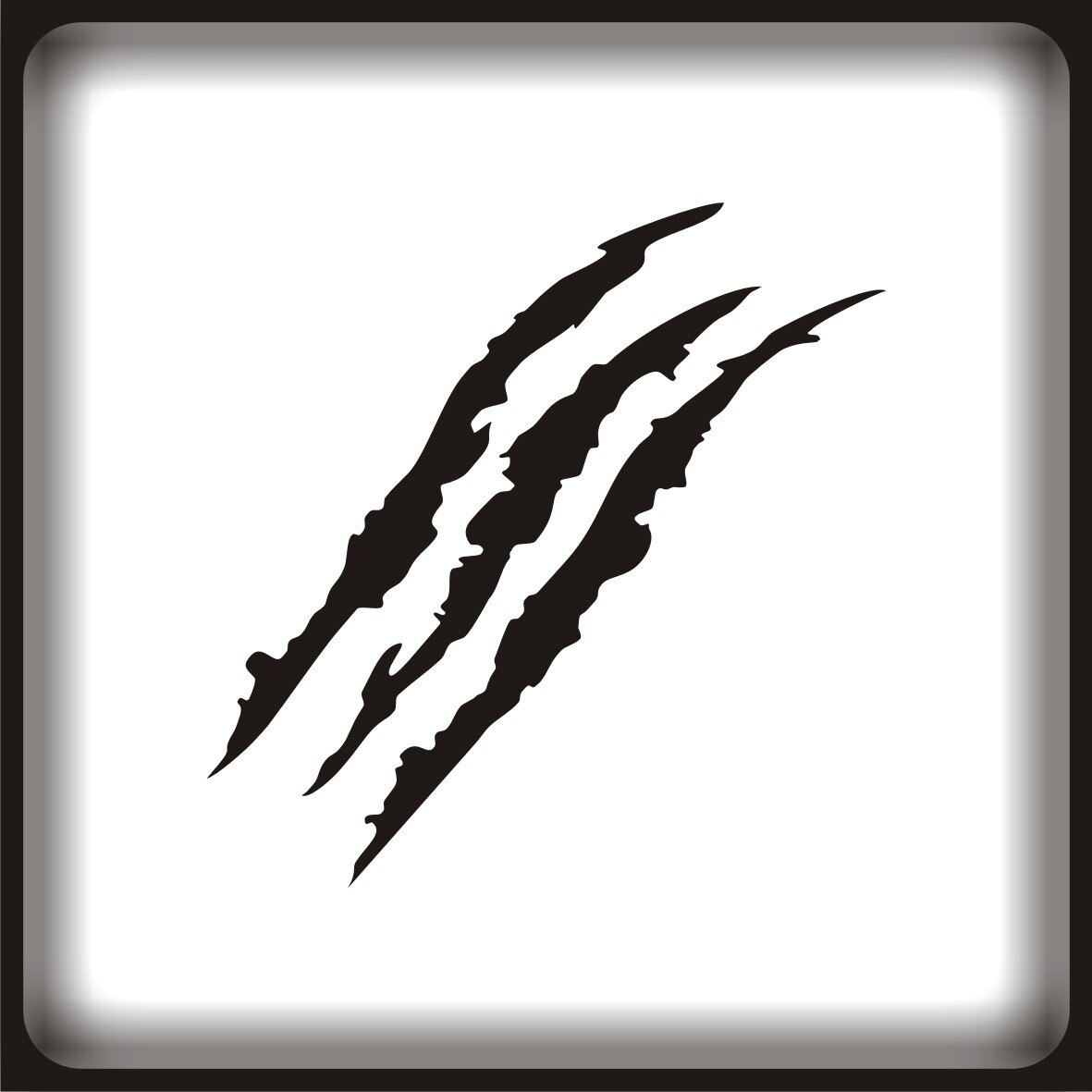 

Наклейка без фона на Авто СЛЕД ОТ КОГТЕЙ стекло капот багажник двери бампер прикольный стикер красота