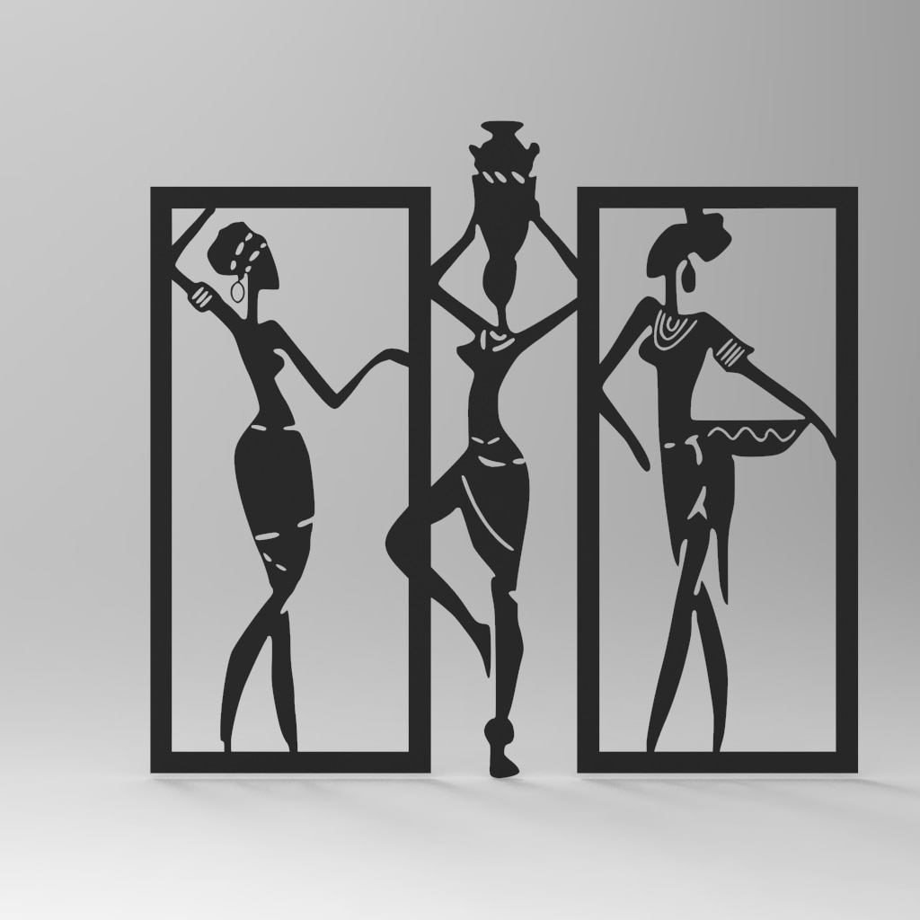 

Панно металлические Картина из металла Декор для дома На стену Дизайн Лофт Африка Девушки