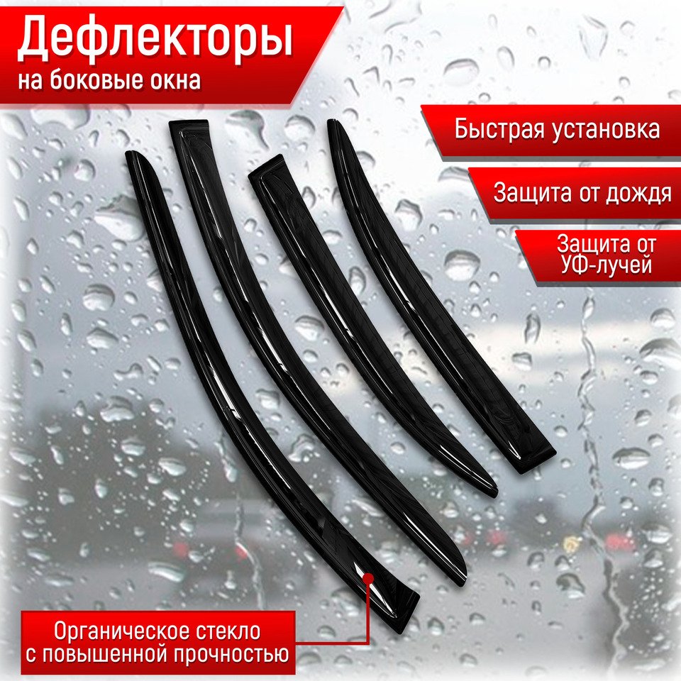 

Дефлекторы окон дверей (ветровики) для Chery Omoda С5 / Черри Омода С5