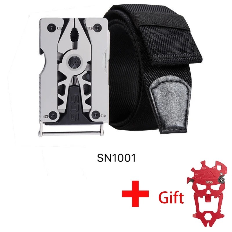 

SOG SN1001 SN1011 SN1012 Мультитул Пряжка для ремня Складные плоскогубцы Нож EDC Мультиинструментальные гаджеты для мужчин Mini 11 в 1 Инструменты для выживания