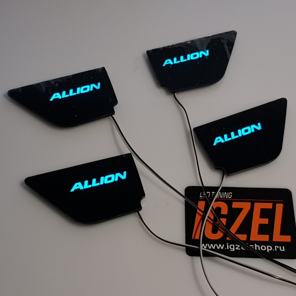 

Светодиодная подсветка салона автомобиля IGZEL для Toyota Allion 260, Led накладка дверных ручек светящаяся вставка, тюнинг
