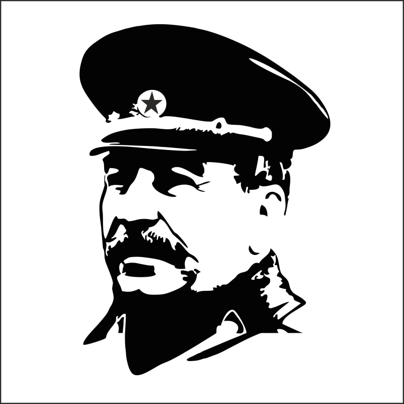 

Наклейка И.В. Сталин (на автомобиль, ноутбук, технику, декор для стены комнат в доме)