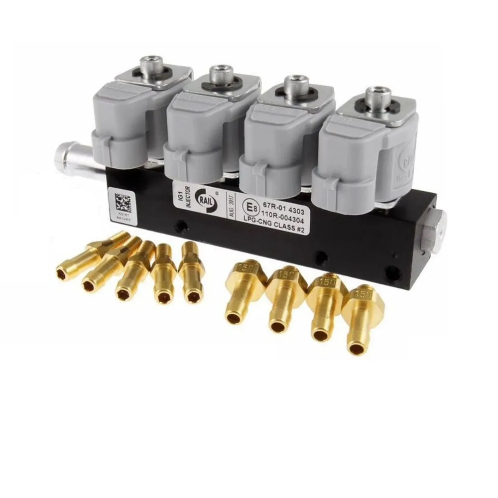 

Форсунки газовые ГБО 4 цилиндра 2 Ом Rail - RAIL