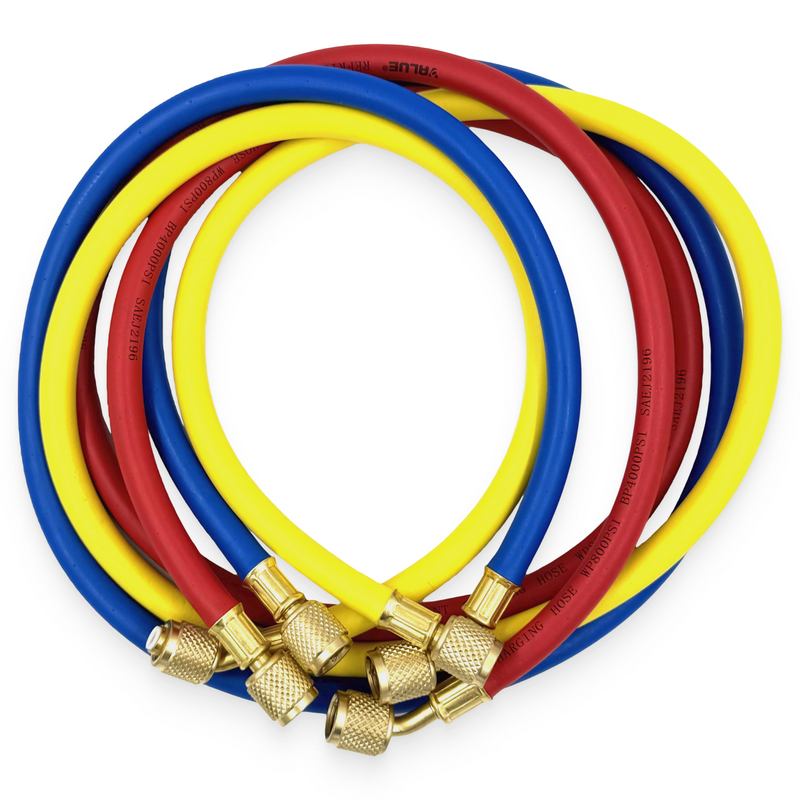 

Заправочные шланги VALUE VRP-U-RYB R-410 (1.5m) набор 3шт, до 55 Bar