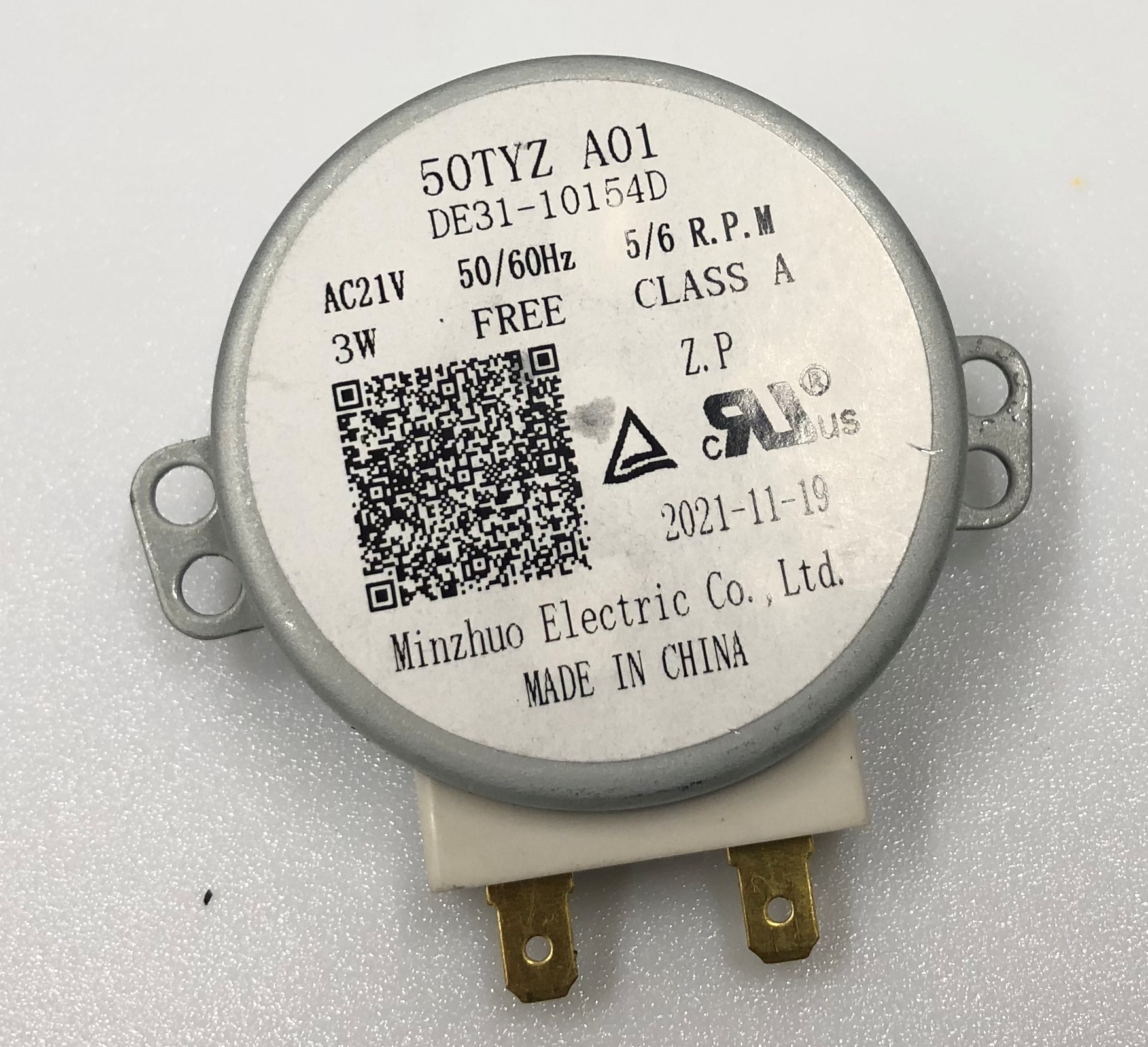 

Двигатель вращения тарелки 50TYZ A01 DE31-10154D AC21V 3W 5/6 R.P.M для микроволновой печи Samsung