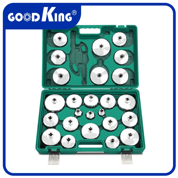 

Набор съемников масляных фильтров (25 предметов) GOODKING MS-10025 для автомобиля в кейсе
