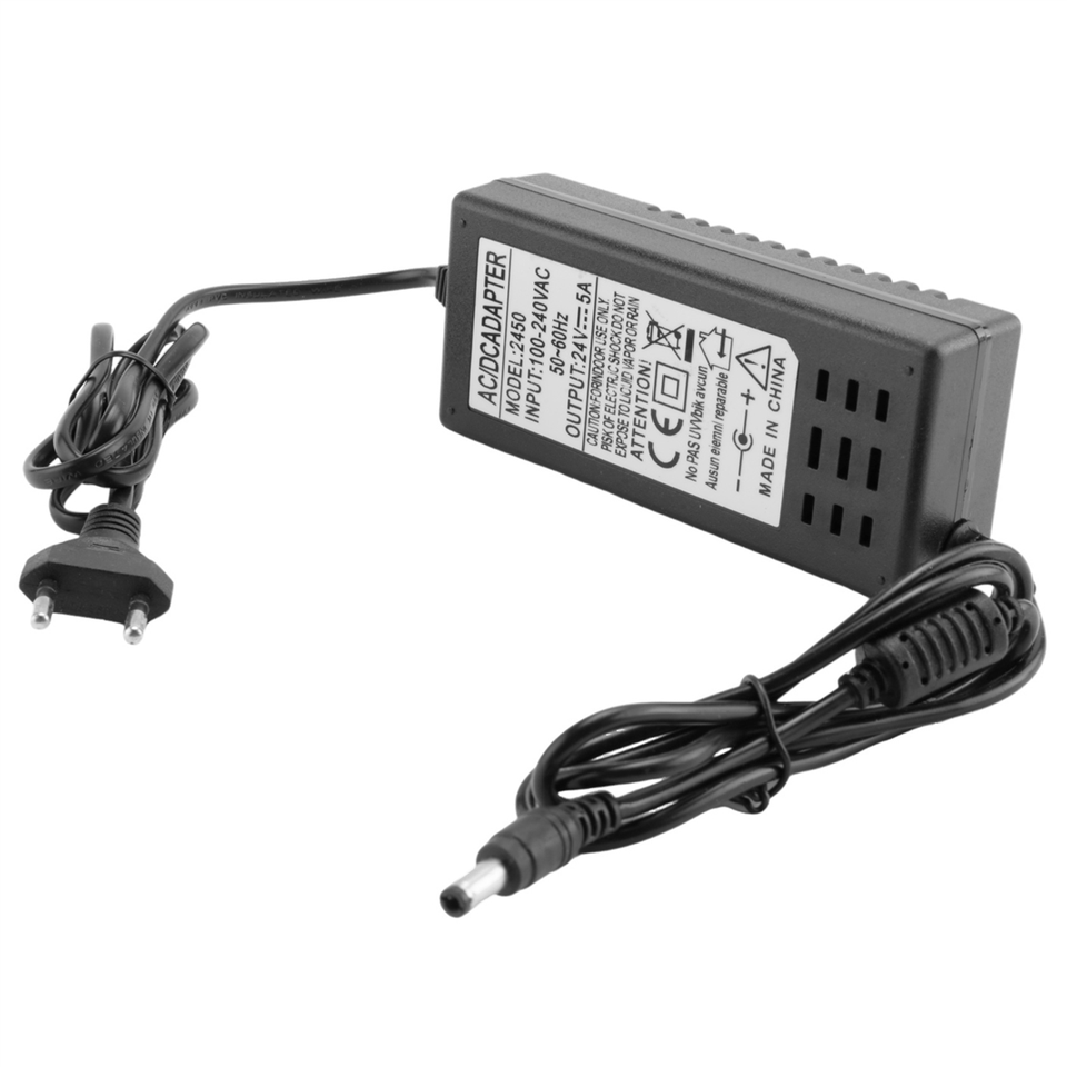 

AC DC 24V 5A Адаптер питания Опрыскиватель Плата лампы Очиститель воды Дозатор воды Насос Источник питания EU Plug