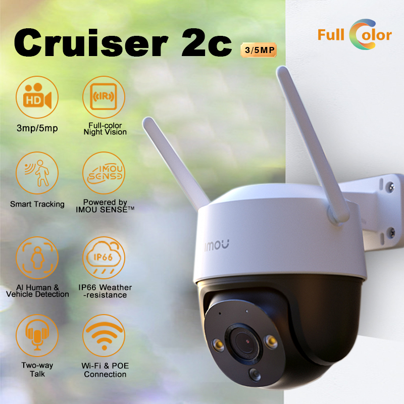 

IMOU Cruiser 2C 5MP 360º Wifi Камера Открытый Ночного Видения Двухсторонний Разговор Человек Обнаружения Транспортного Средства
