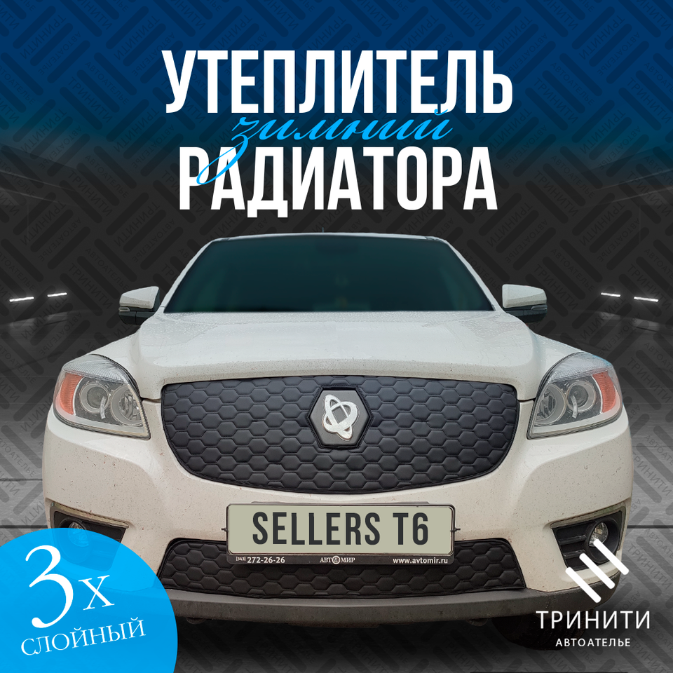 

Утеплитель радиатора Premium для Sollers ST6 2023- особо прочный ( соты )