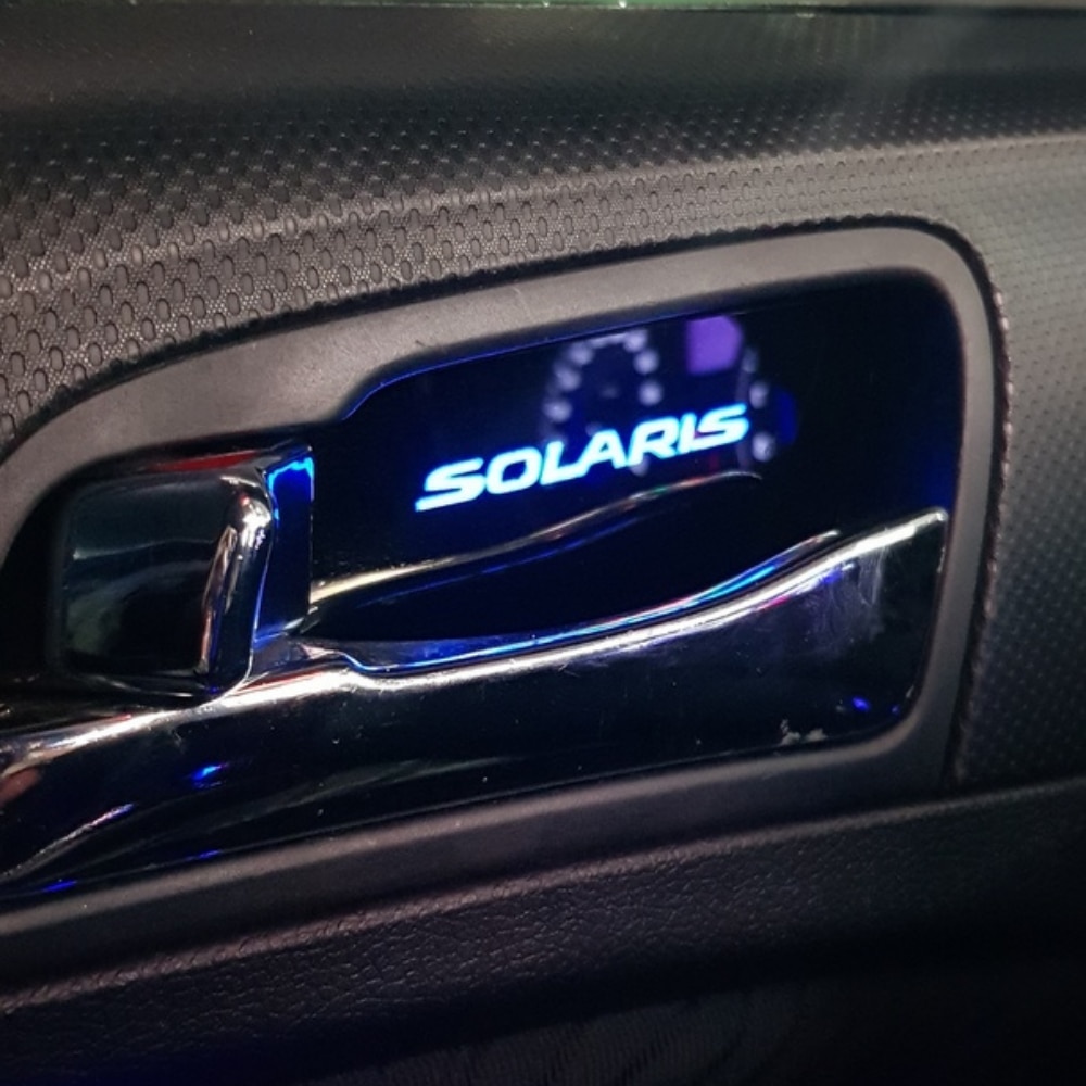 

Светодиодная подсветка ручек дверей IGZEL LED Tuning для Hyundai Solaris 1, 4 шт., дополнительный свет в салоне автомобиля