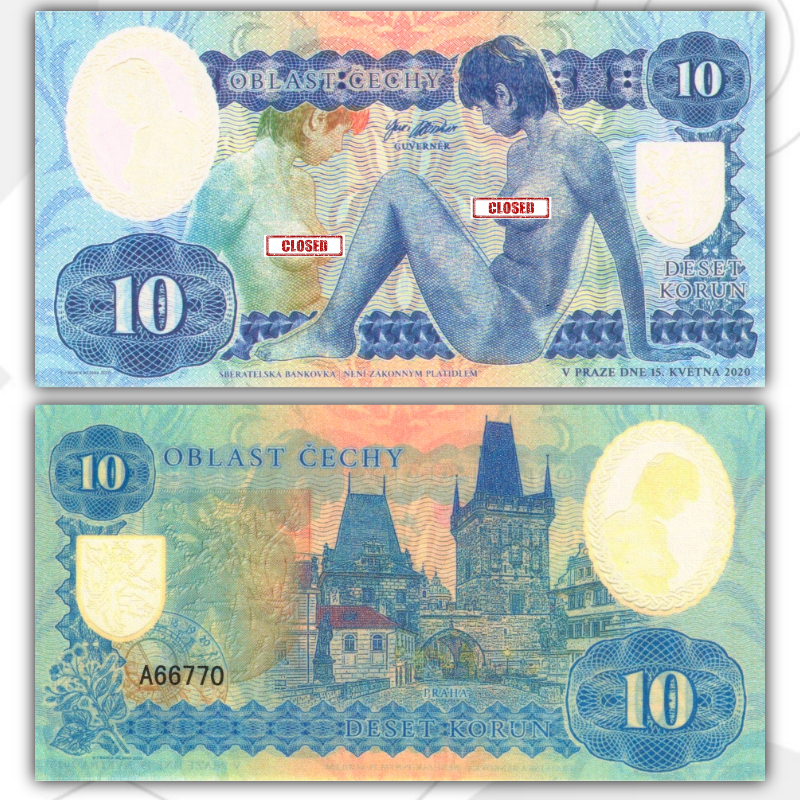 

Чехии Богемия 10 крон 2020