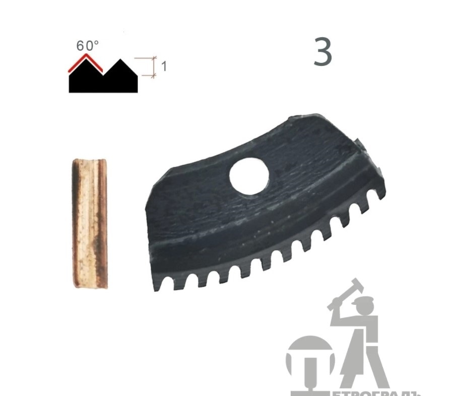 

Сменный Резец для чекеринга Петроградъ N3 Petrograd Checkering Replacement Cutter Left Hand Spacer