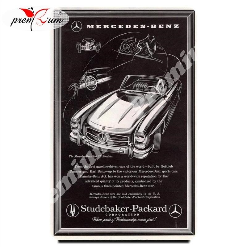 

Fridge magnet souvenir Mercedes-Benz Репринт винтажного постера