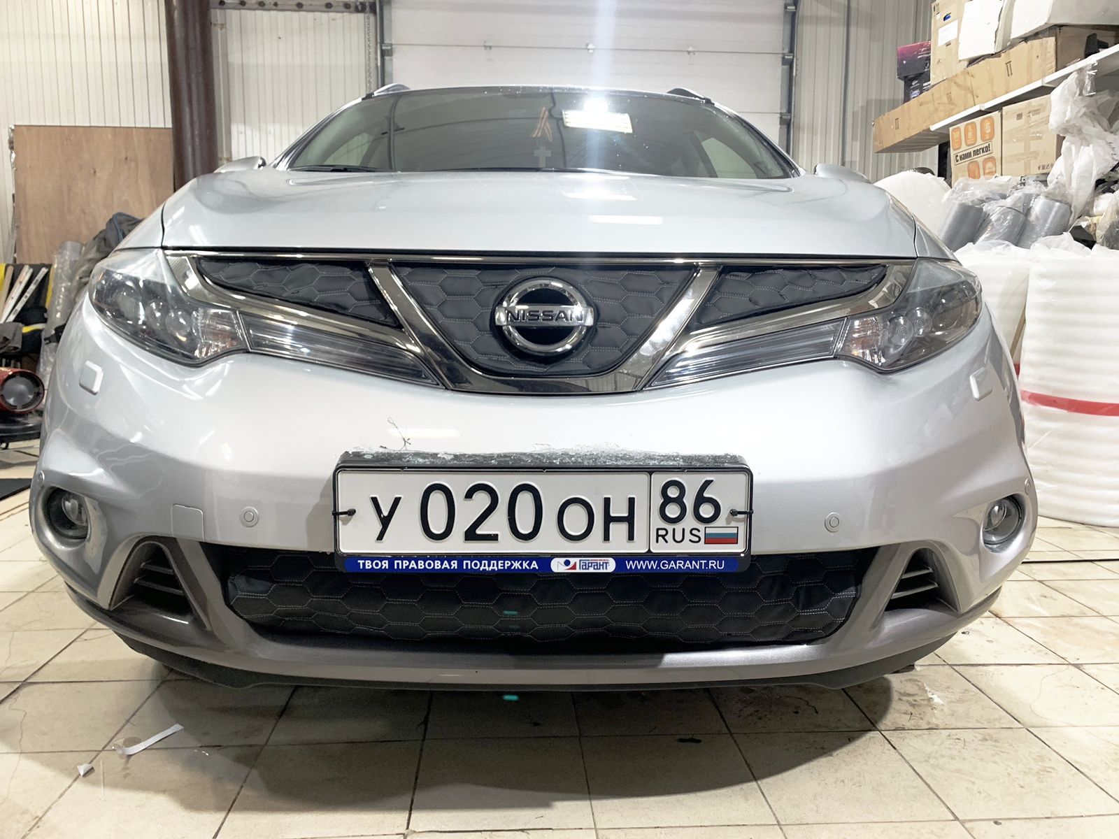 

Маска-утеплитель на радиатор для Nissan Murano (Z51) 2011 - 2015 Комплект Материал Nappa