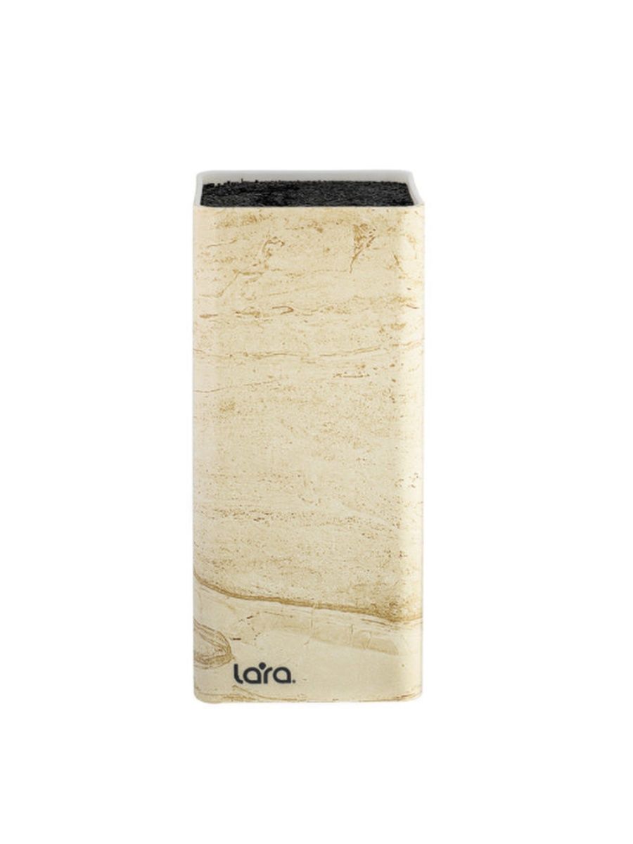 

LR05-102 LARA Beige Подставка для ножей универсальная квадрат Soft touch