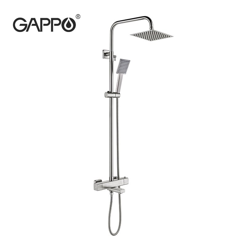 

GAPPO смеситель для душа смеситель для ванной душевые системы тропический душ с термостатом система нержавеющая сталь G2499-40