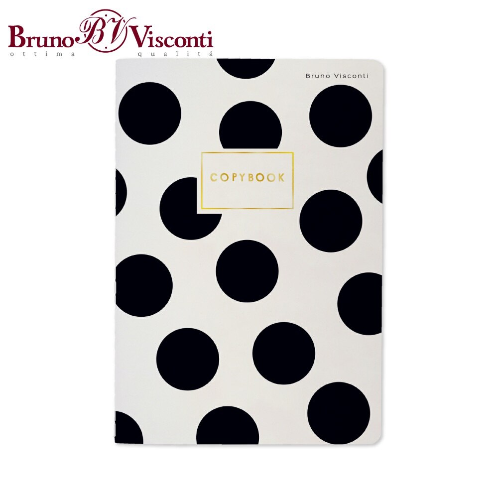 

ТЕТРАДЬ А5, "BLACK POLKA DOT" 40л. клетка 7-40-001/117 BRUNO VISCONTI