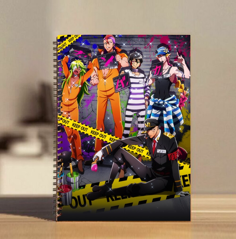 Скетчбук; блокнот; аниме; игра; Намбака; Nanbaka; Номернутые; Джуго; Хаджимэ; Сугор; белые; листы; альбом; для; Рисовые