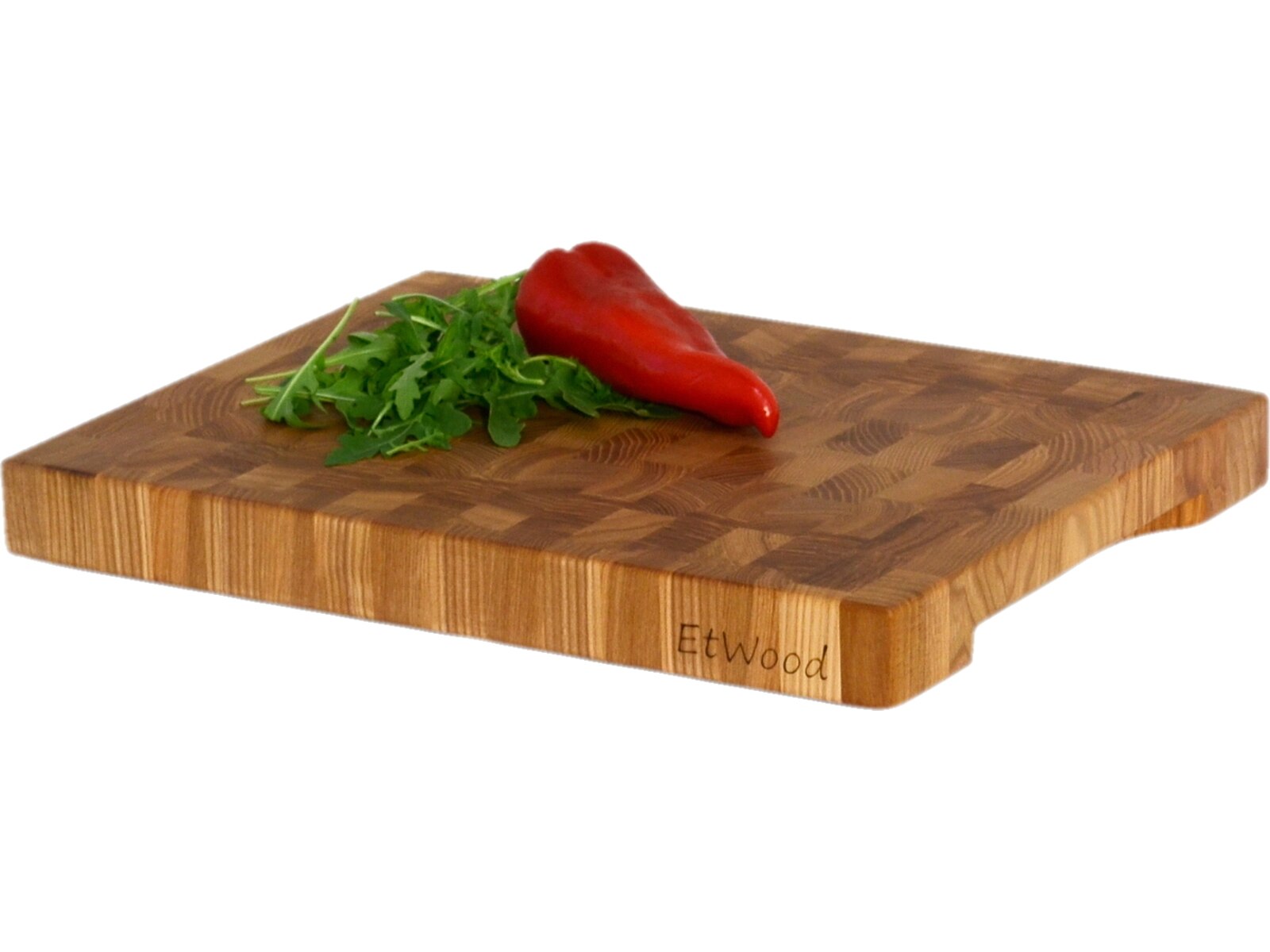 

Кухонная разделочная доска торцевая деревянная, ясень, 40x30x4 см., арт. 060, EtWood