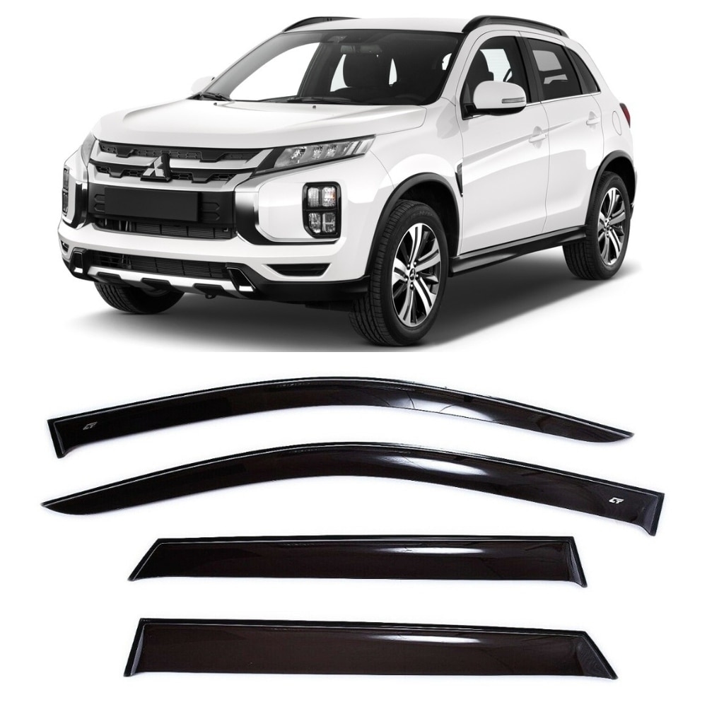 

Дефлекторы окон Cobra Tuning M42210 на авто Митсубиси ASX 1 l 5 дв. 2010- н.в. 4 шт./комп. ветровики от дождя солнца и ветра