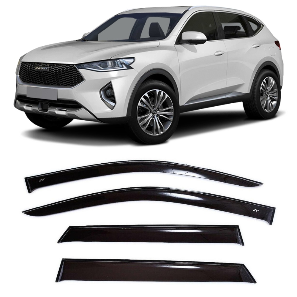 

Дефлекторы окон Cobra Tuning H60519 на авто Хавейл Хавал Ф7 l 5 дв. 2019- н.в. 4 шт./комп. ветровики от дождя солнца и ветра