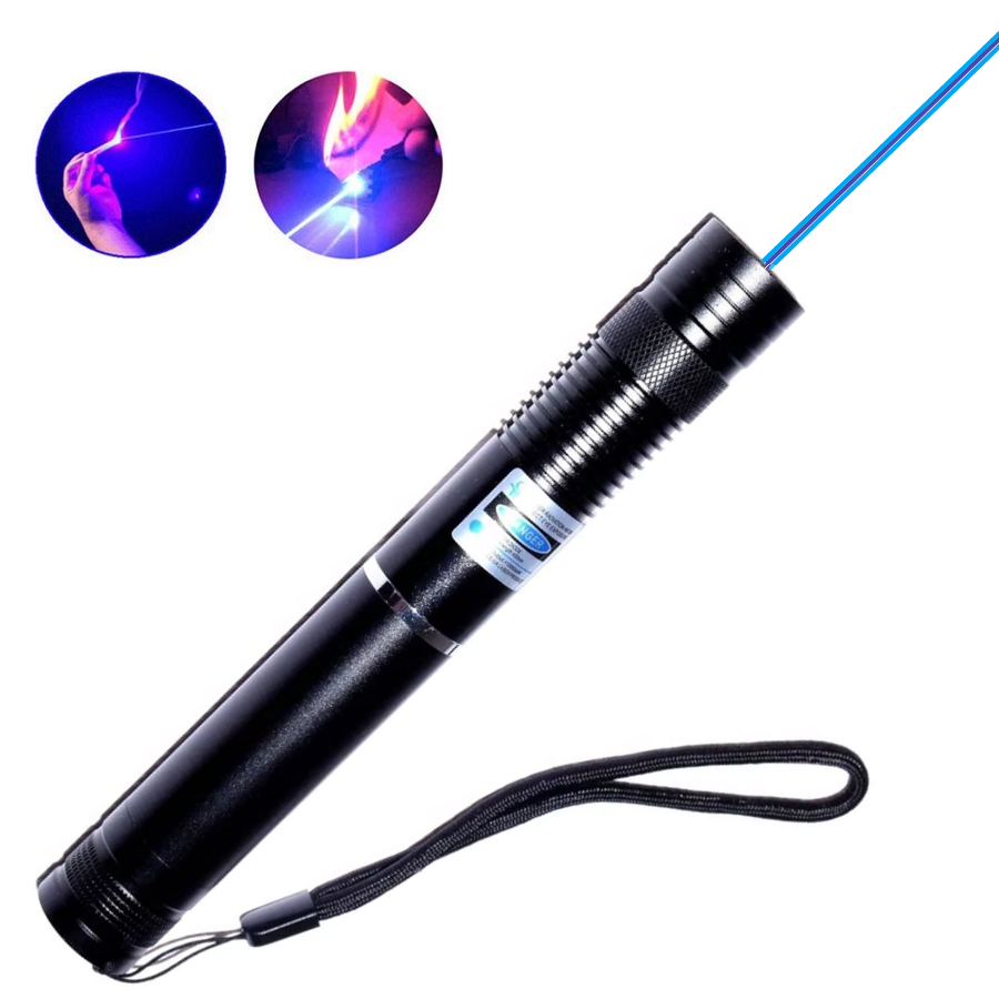 

Лазерная указка черная очень мощная в синей коробке