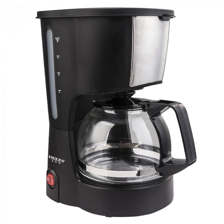 

Кофеварка DELTA DL-8161, 600 Вт, 600 мл, черный