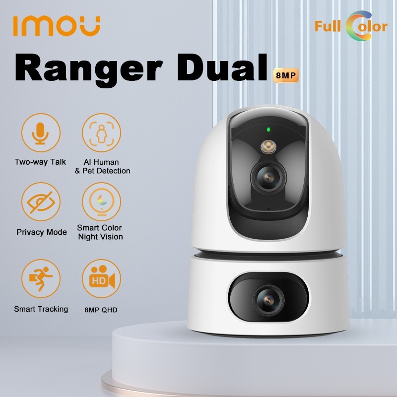 

IMOU WIFI IP 10MP камера Ranger Dual 5 + 5MP крытый AI человека и домашних животных обнаружения PT камеры наблюдения