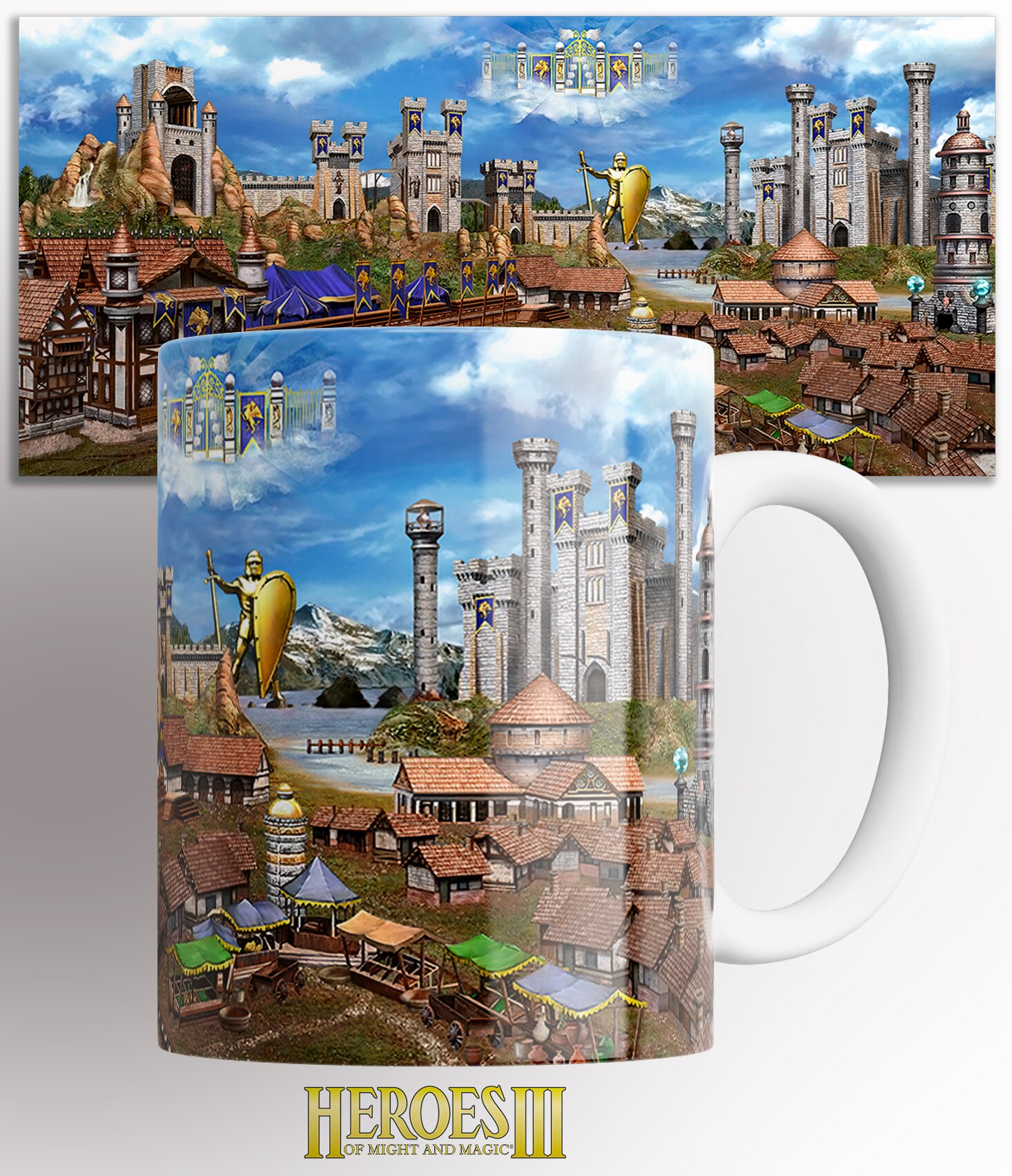 

Кружка Герои Меча и Магии 3 / Heroes of Might and Magic III компьютерная игра / на подарок / с принтом / КР165530 330 мл