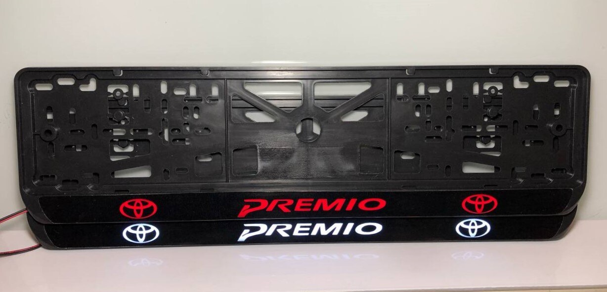 

Прямоугольная LED рамка для номера с подсветкой надписи