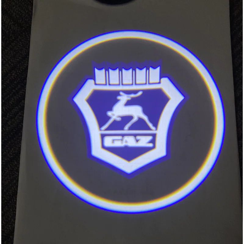 

Подсветка с логотипом (проекция), беспроводная в двери для ГАЗ 2 шт