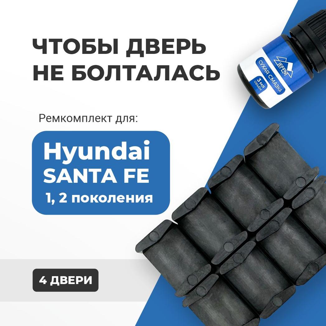 

Ремкомплект ограничителей на 4 двери Хендай Санта Фе Санта-Фе СантаФе 1, 2 поколение, джип 2001-2012. ПОДБОР В ОПИСАНИИ!