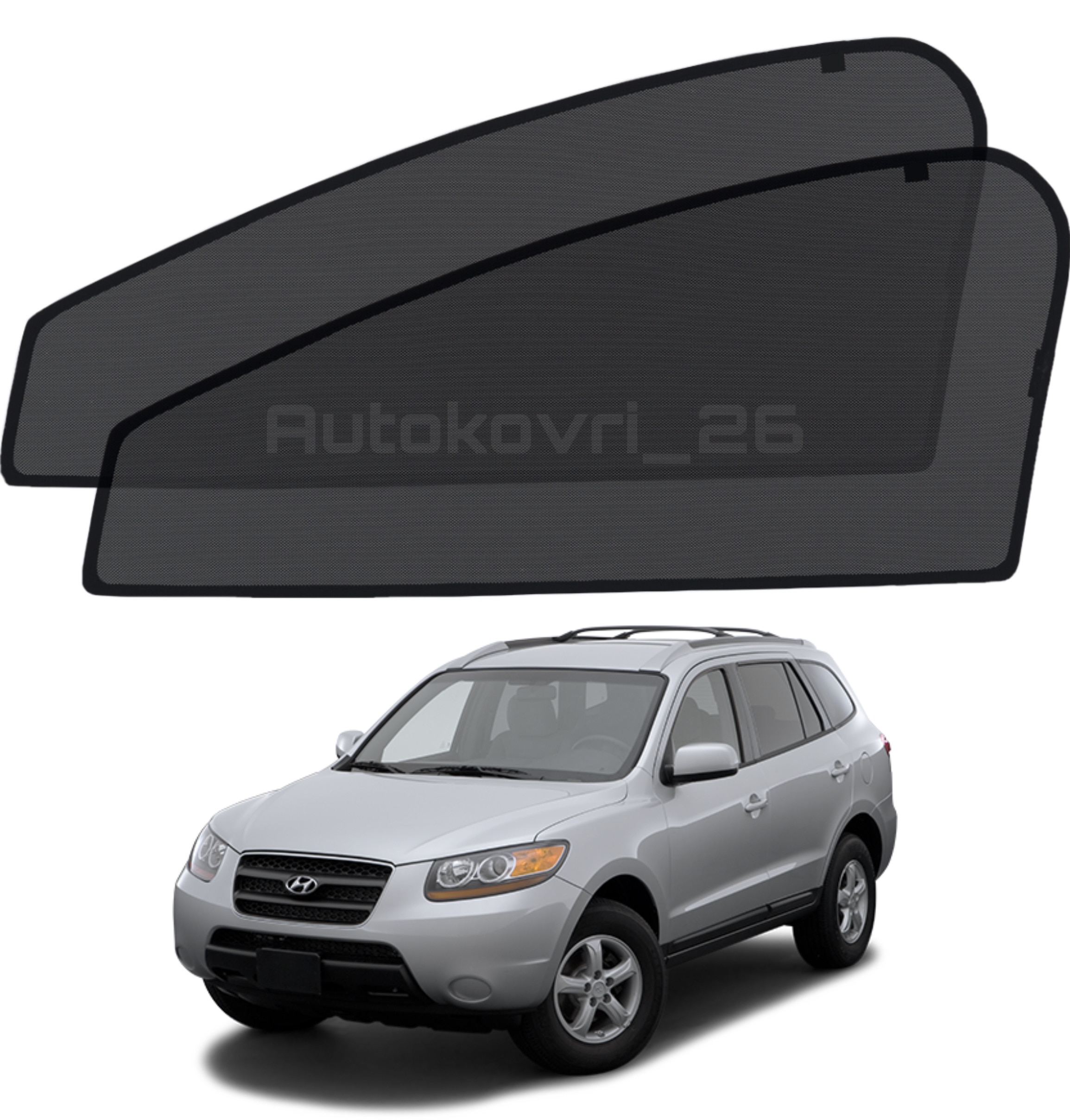 

АВТОМОБИЛЬНЫЕ ШТОРКИ СЕТКИ КАРКАСНЫЕ НА HYUNDAI SANTA FE CM 2 (06-12) САНТА ФЕ