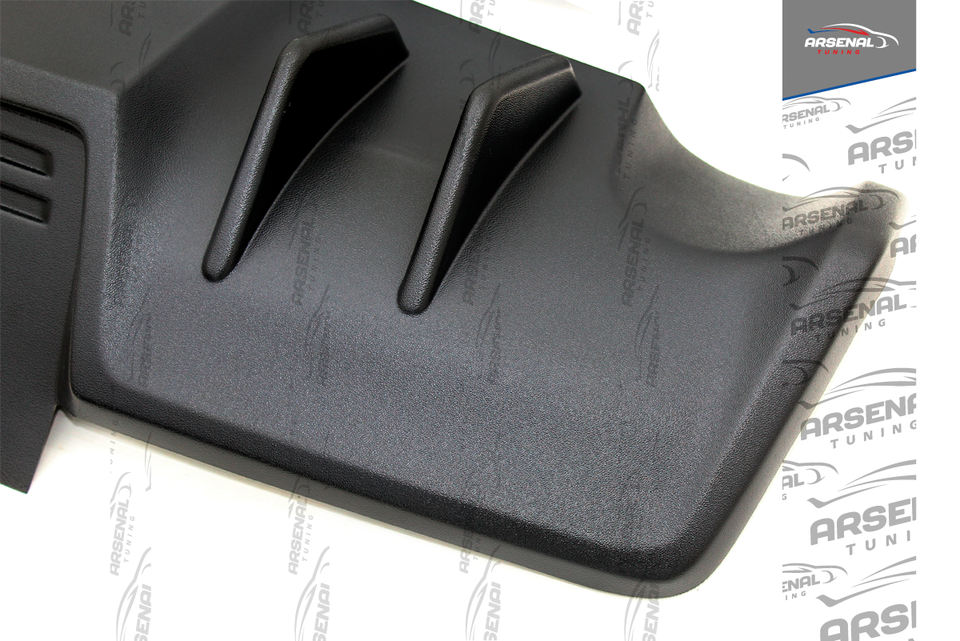 

Диффузор (Накладка) на задний бампер EVO для автомобиля Mitsubishi Lancer X (Митсубиши Лансер 10) (2007-2015)