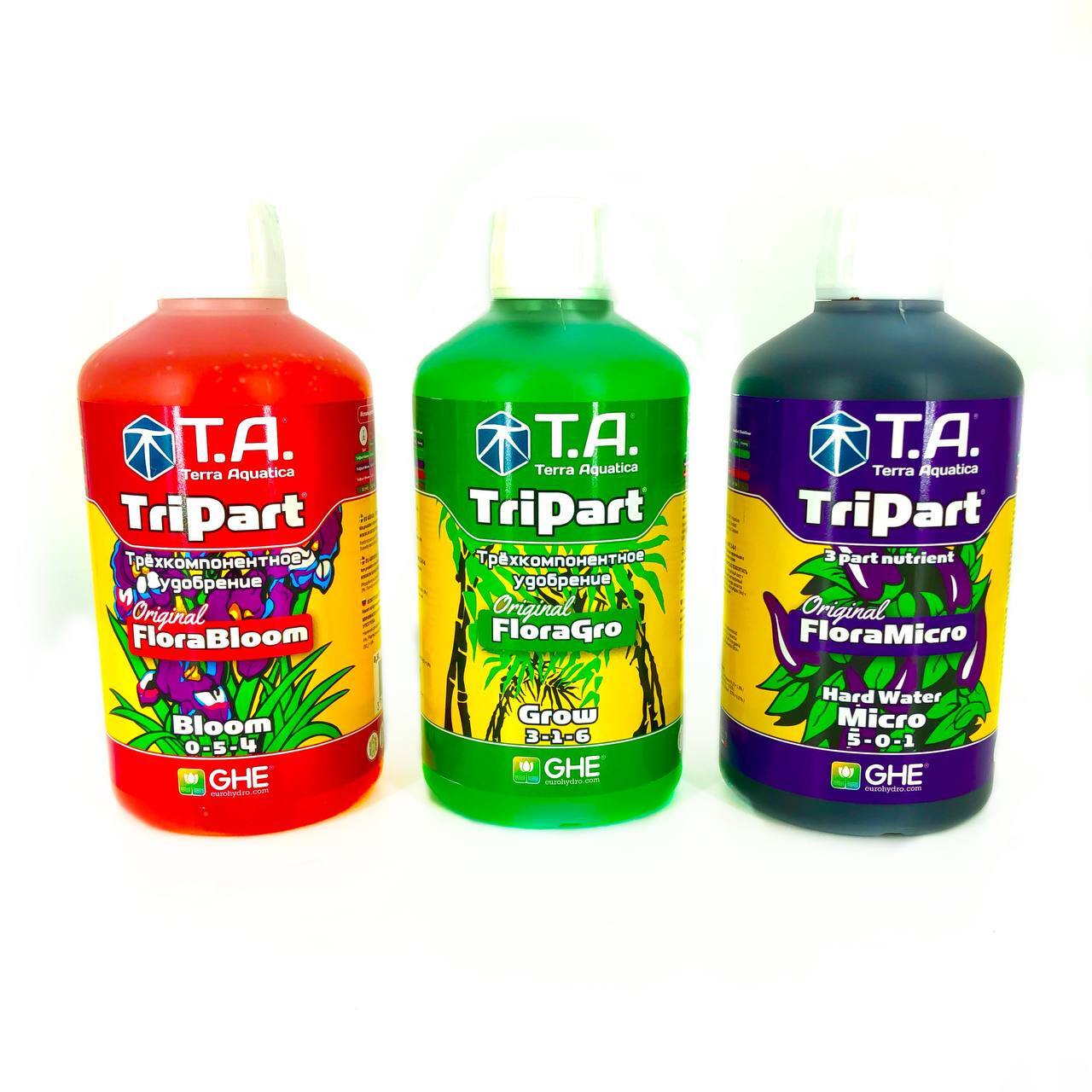 

Комплект удобрений GHE Terra Aquatica Grow Bloom Micro 0.5L
