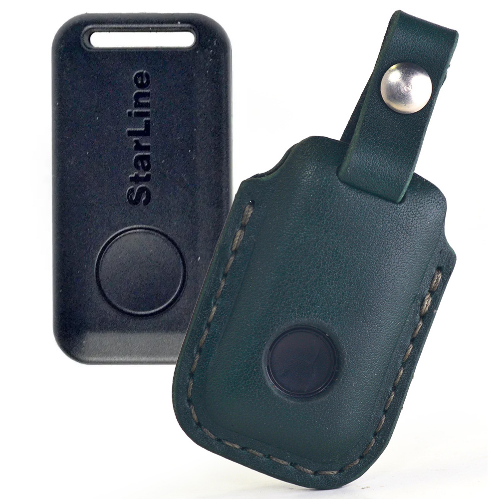 

Чехол метки StarLine из натуральной кожи, зеленый