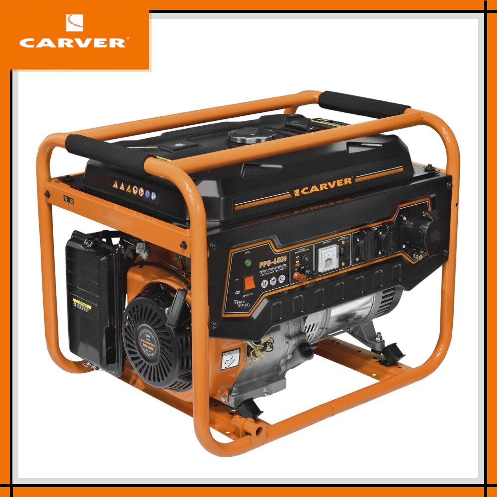 

Бензиновый генератор CARVER PPG-6500 (обмотка медь)