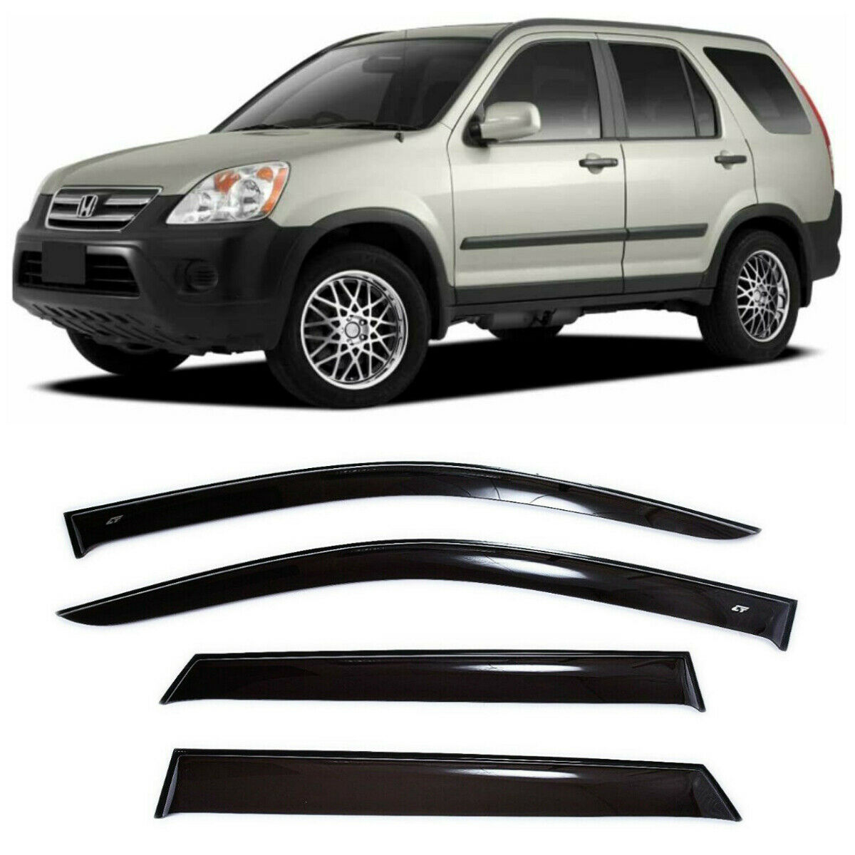 

Дефлекторы окон Cobra Tuning H11102 на авто Хонда ЦР-В ЦРВ 2 ll 5д 2002-2006 4 шт./комп. ветровики от дождя солнца и ветра