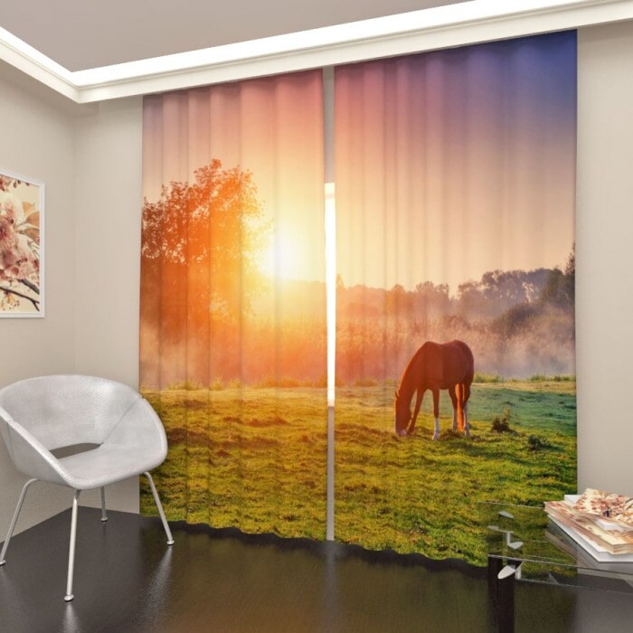 

Фотошторы Art Paula Сатен Блэкаут Арабский скакун 2 шт