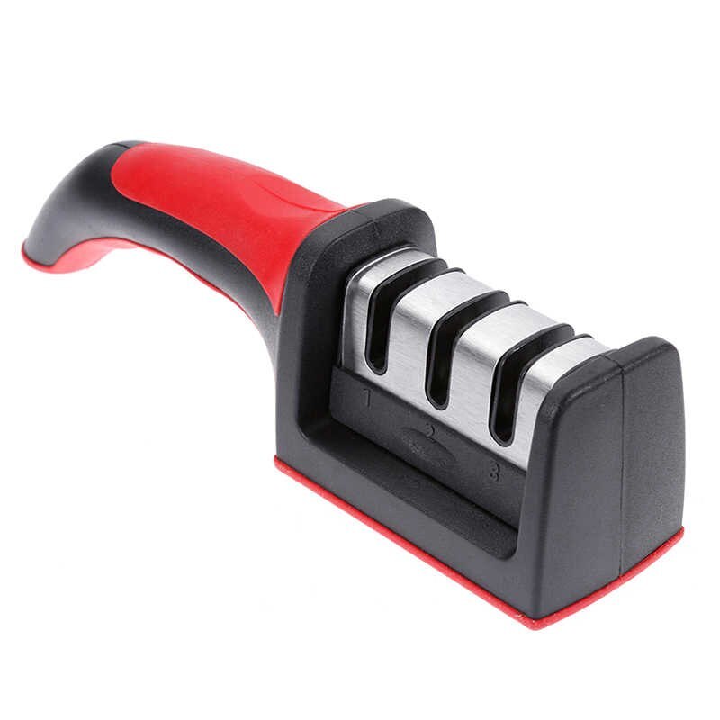 

Точилка для ножей Fast Sharpener HCK-168, 3-ступенчатый, для заточки кухонных ножей, ножеточка, профессиональная точилка ножей