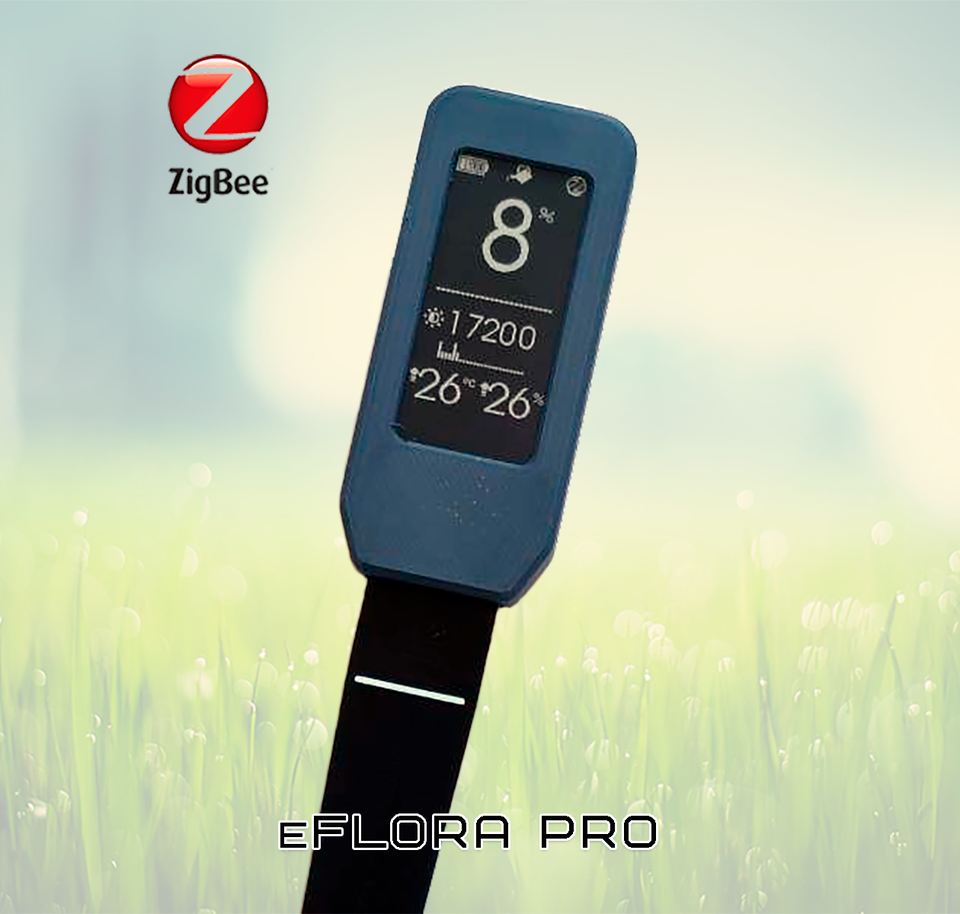 

Датчик влажности почвы с дисплеем EFEKTA e-Flora Pro | Zigbee