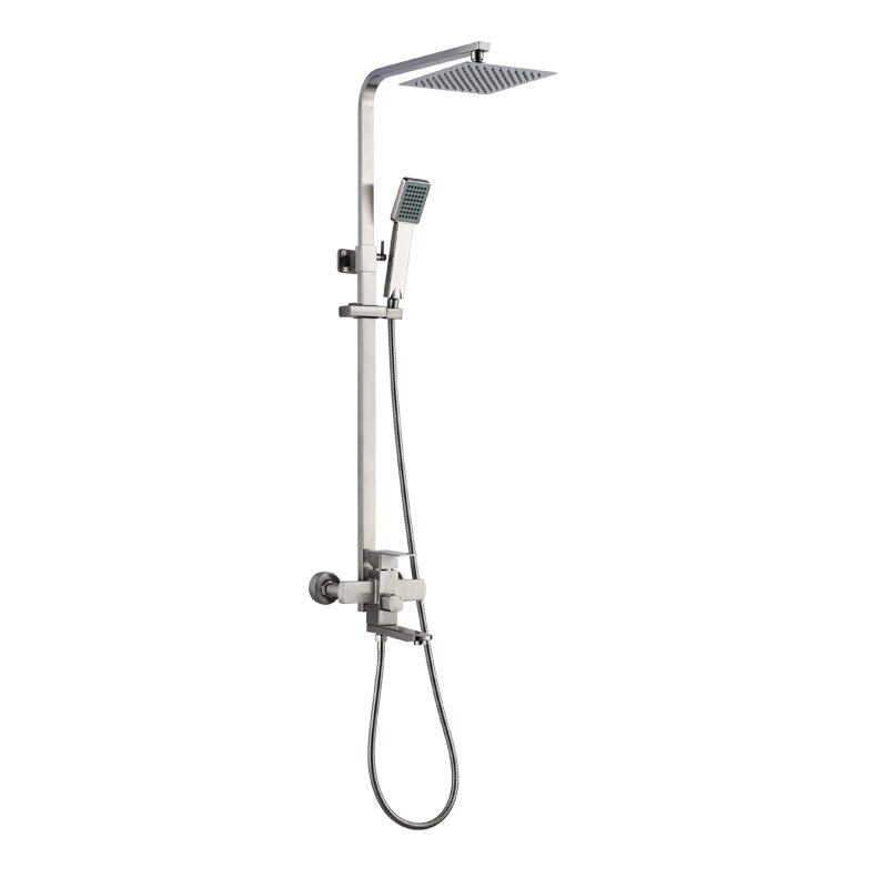 

LEDEME Душевая система со смесителем и тропическим душем, нержавеющая сталь (SUS304), настенное крепление, L72433