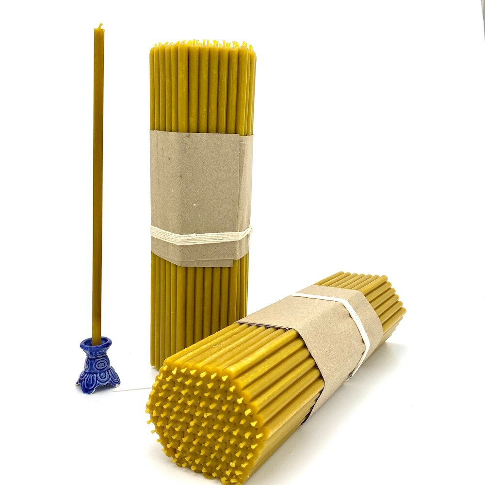 

Свечи церковные / горят ровно / не текут / от Российского производителя / православные восковые станочные