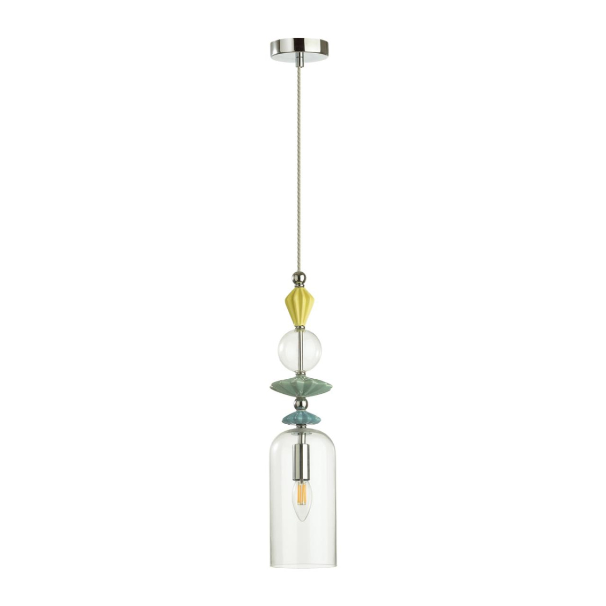 

Подвес ODEON LIGHT EXCLUSIVE 4893/1 BIZET в классическом стиле золото/раноцветн./керамика/стекло 1x40W