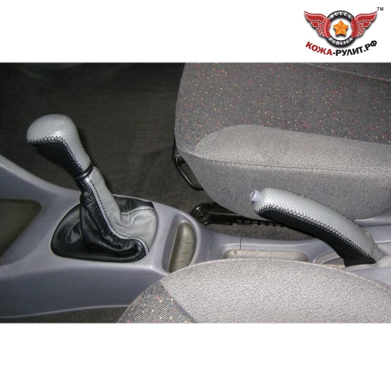 

Оплетка из натуральной кожи на ручку МКПП и ручку ручного тормоза Hyundai Accent (LC) МТ0, МТ1, МТ2