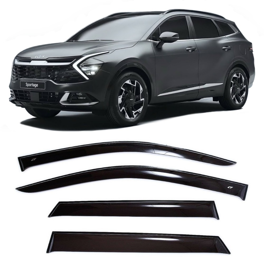 

Дефлекторы окон Cobra Tuning K16621 на авто Киа Спортейдж V 5 дв. 2021- н.в. 4 шт./комп. ветровики от дождя солнца и ветра